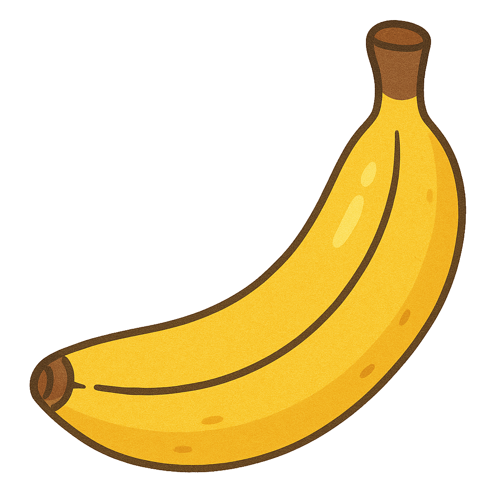 Symbolbild einer Banane für Sprachspiele mit Obst