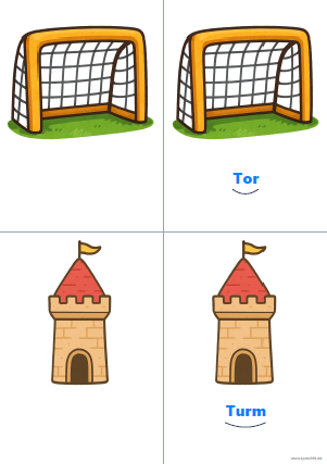 Vorschau Silbenkarte Tor und Turm