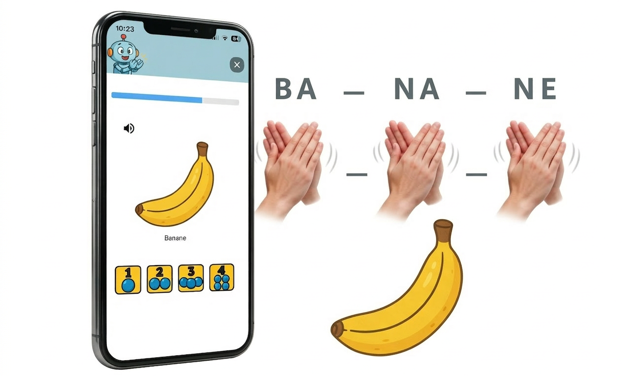 Illustration zum Sprachspiel Silben klatschen