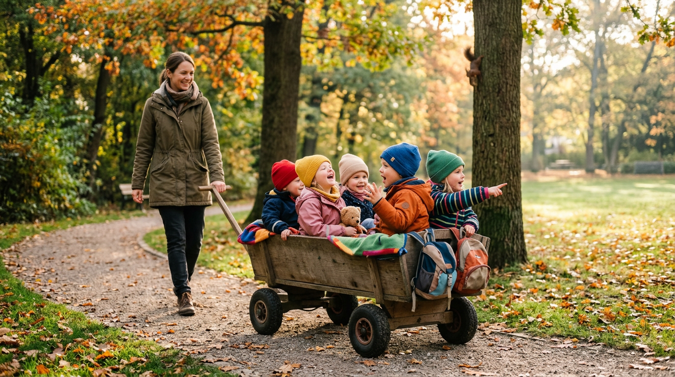 Kindgerechtes Bild zur Sprachförderung im Kindergarten