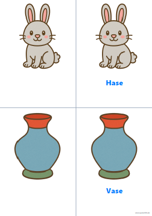 Vorschau Reimkarte Hase und Vase