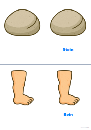 Vorschau Reimkarte Stein und Bein