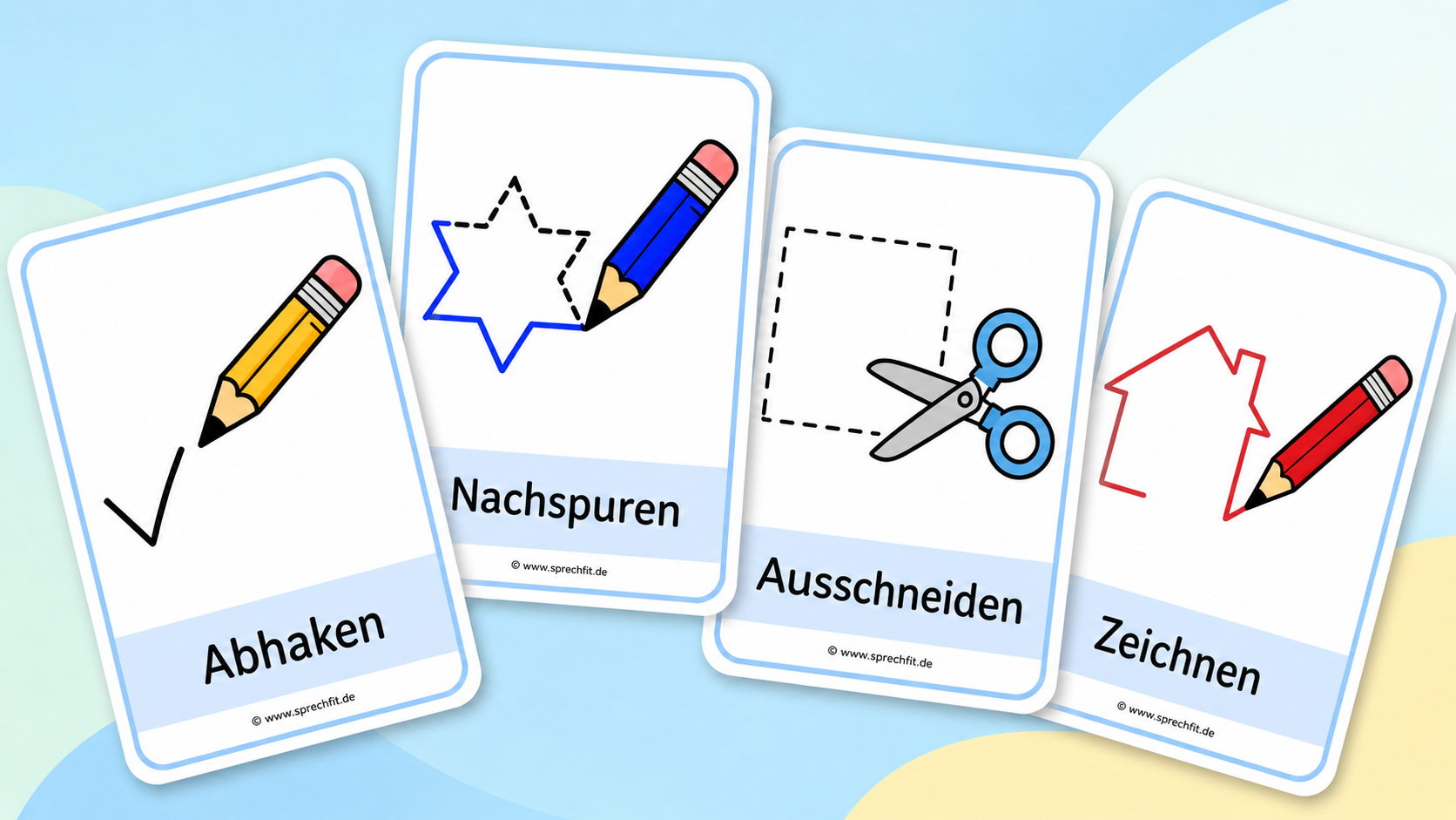 Vorschau kostenloser Bildkarten für Sprachspiele